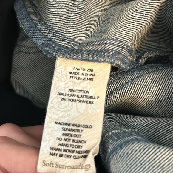 Soft Surroundings Denim Blue Jeggings - Picture 15 of 15